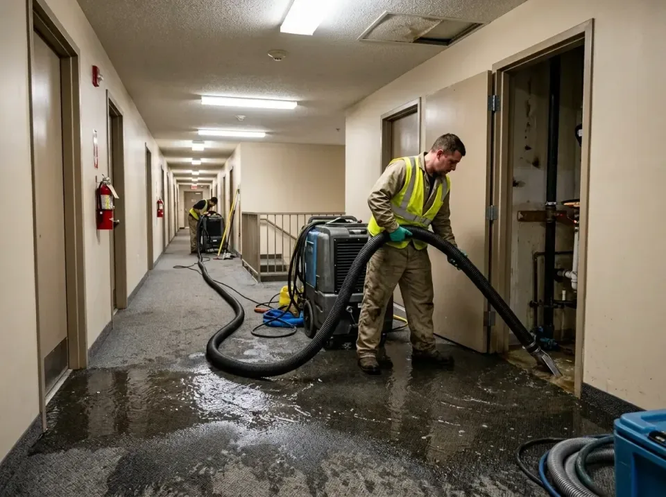 multi-unit-apartment-hallway-f-005 — frequently asked questions, Emergency Burst Pipe Water Extraction & Removal in Green, OR